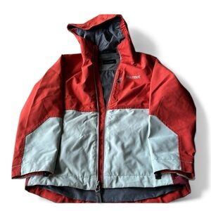 Marmot kids jacket ,Windbreaker,Cold weather,Orange/Gray,size S